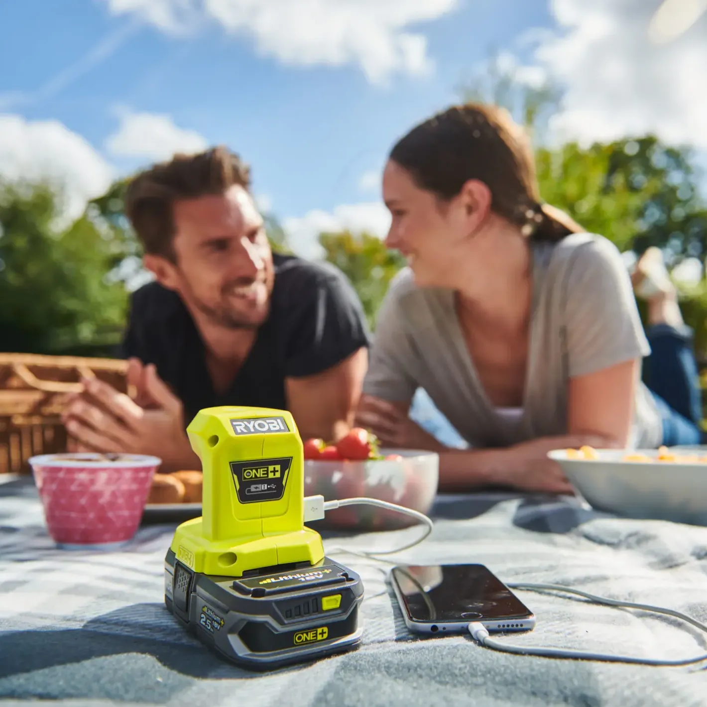 Ryobi USB-adapter 18V ONE+ solo* Batterier Og Opladere|Powerbanks