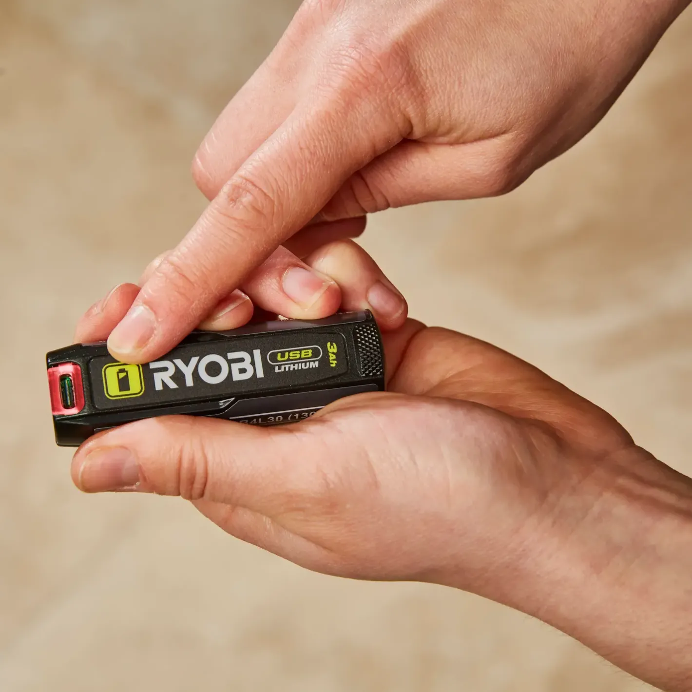 Ryobi 4V 3,0 Ah USB lithium batteri* Batterier Og Opladere