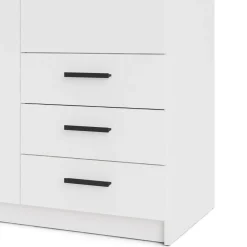 Tvilum Sprint garderobeskab m/2 låger og 3 skuffer hvid* Garderobe|Tilbehør Til Kontor Og Værksted
