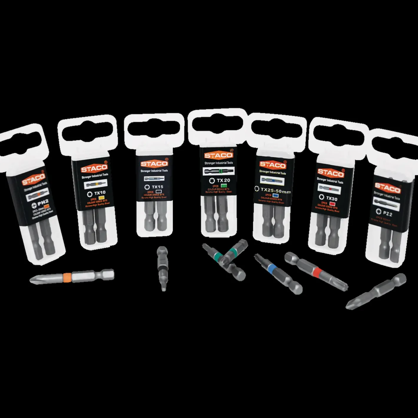 STACO bit 1/4"x50 mm PH2 2 stk* Bits- Og Bitssæt