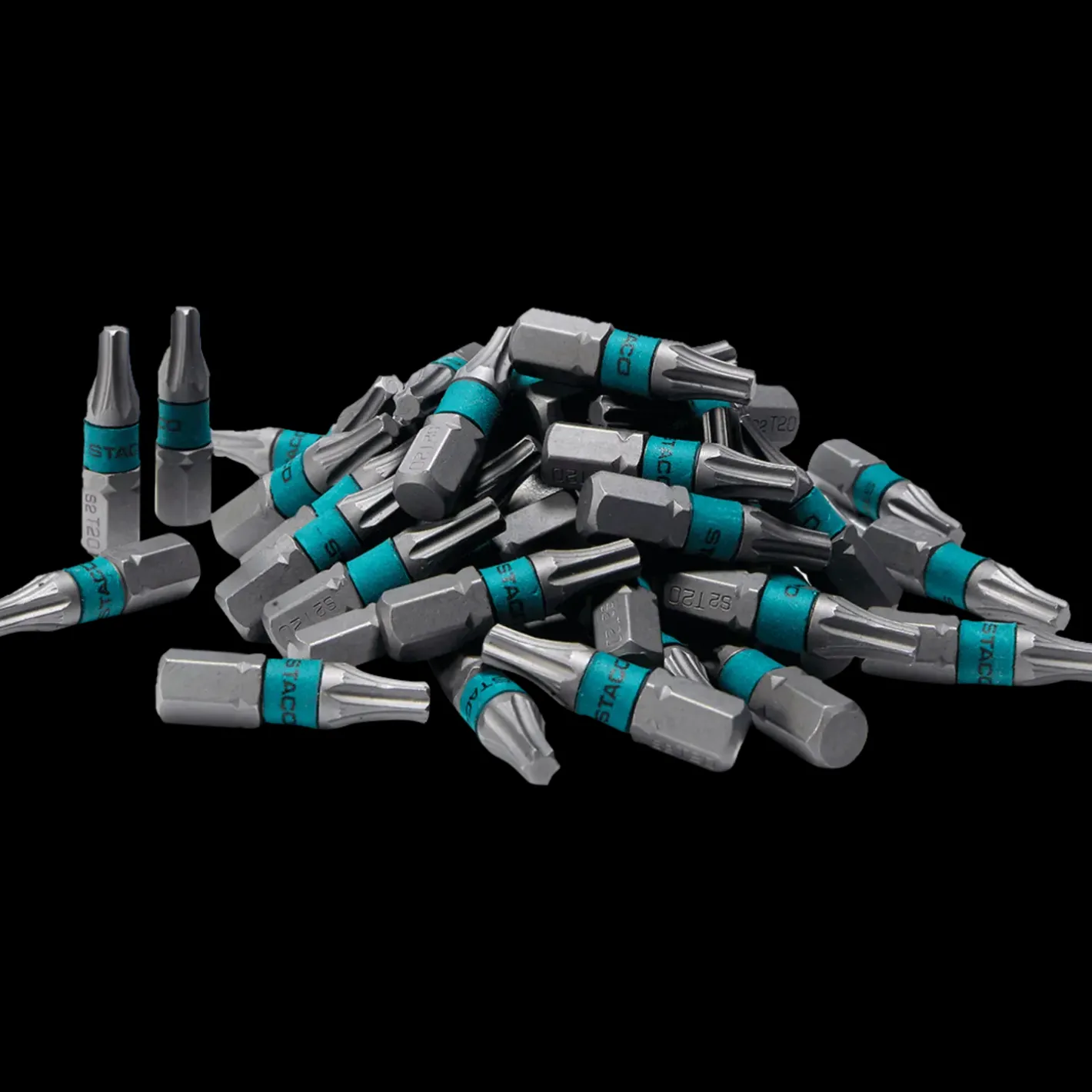 Staco bits 1/4"x25 mm TX20 grøn 30 stk.* Bor- Og Borsæt