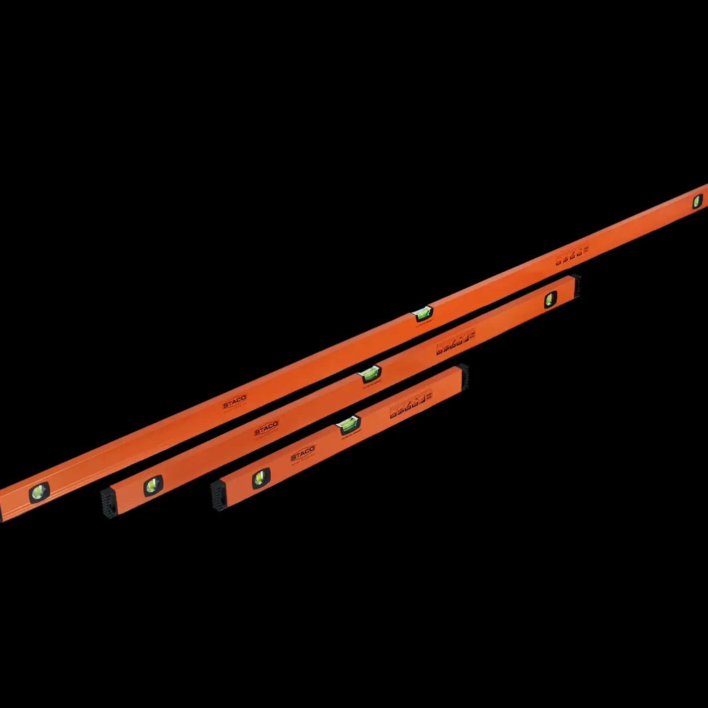 Staco vaterpassæt alu-box 600/1200/2000 mm* Måleværktøj Og Opmærkning