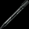 Staedtler permenent marker sort 1-4 mm* Kontorartikler|Tilbehør Til Kontor Og Værksted