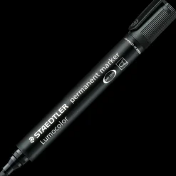 Staedtler permenent marker sort 1-4 mm* Kontorartikler|Tilbehør Til Kontor Og Værksted