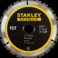 Stanley rundsavsklinge Ø216x30 mm 24T* Rundsavklinger