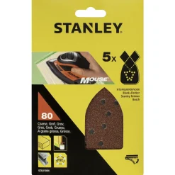 Stanley slibeark til slibemus K240 5 stk* Sliberondeller Og Slibeark