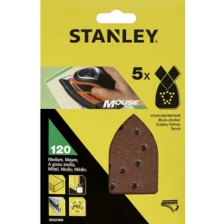 Stanley slibeark til slibemus K240 5 stk* Sliberondeller Og Slibeark