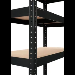 Stålreol 180x120x50 cm 5 hylder sort* Arbejdsborde Og Reoler