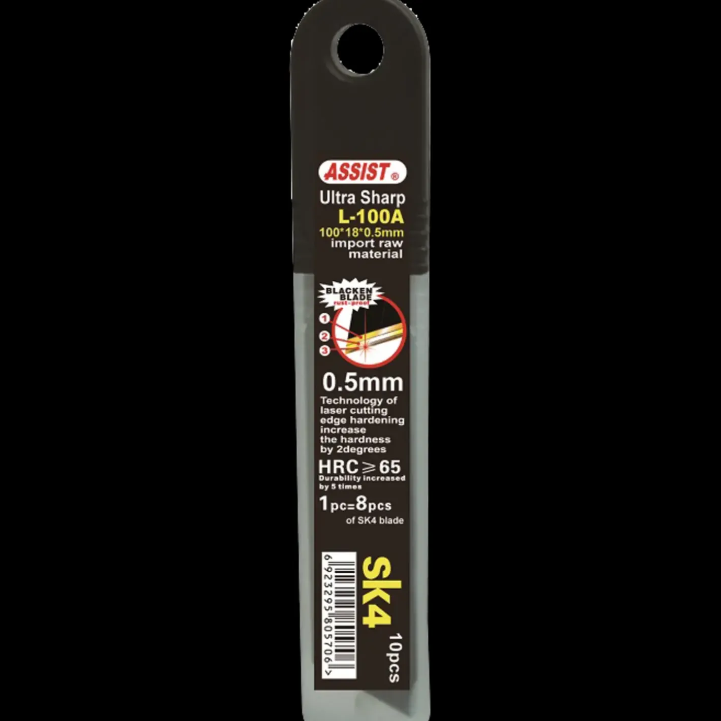 Tajima Assist sortcoated knivblade 18 mm 10 stk* Sakse, Knive Og Blade