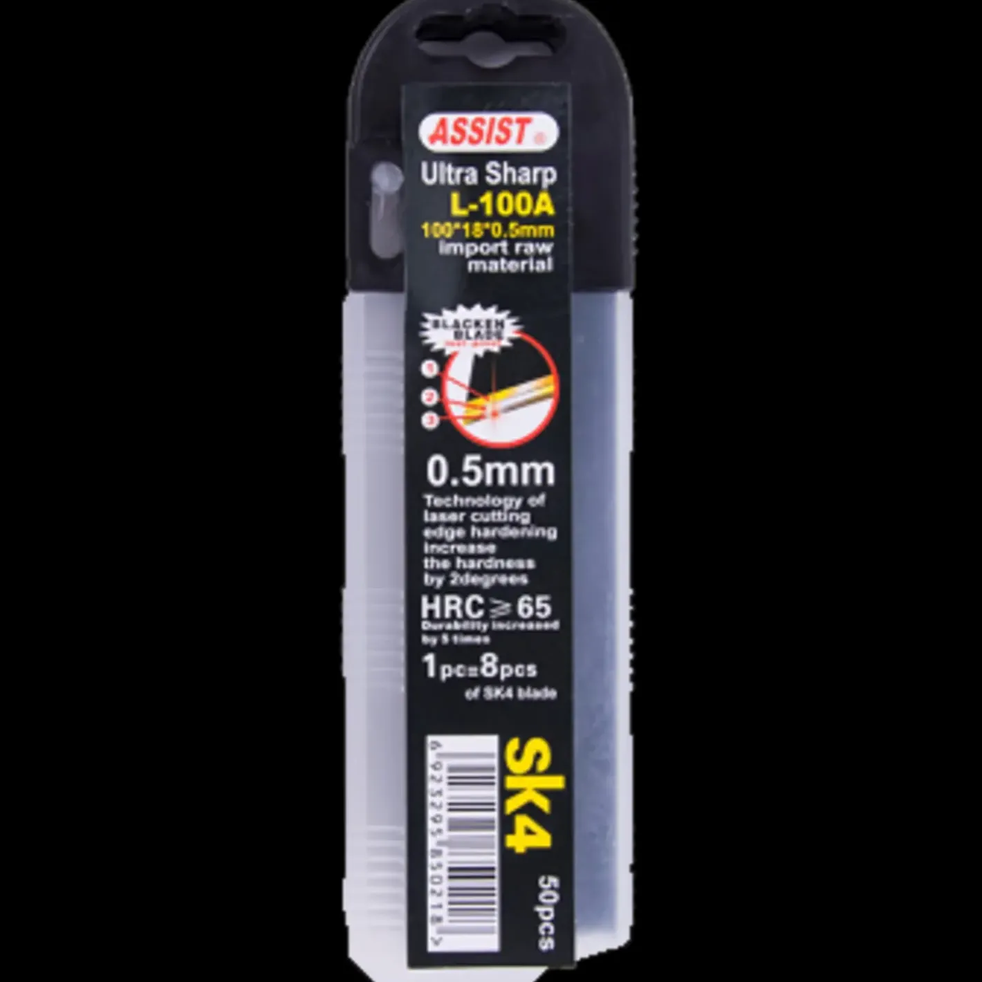 Tajima Assist sortcoated knivblade 18 mm 50 stk* Sakse, Knive Og Blade