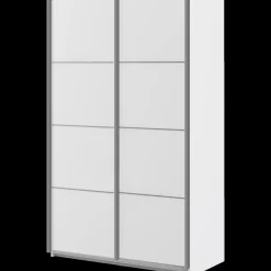 Tvilum Verona skydedørsskab 2 låger 122x201 cm hvid* Garderobe|Tilbehør Til Kontor Og Værksted