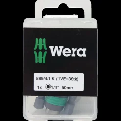 Wera 889/4/1 K rapidadapter universal bitsholder 1/4"x50 mm 3 stk* Bits- Og Bitssæt