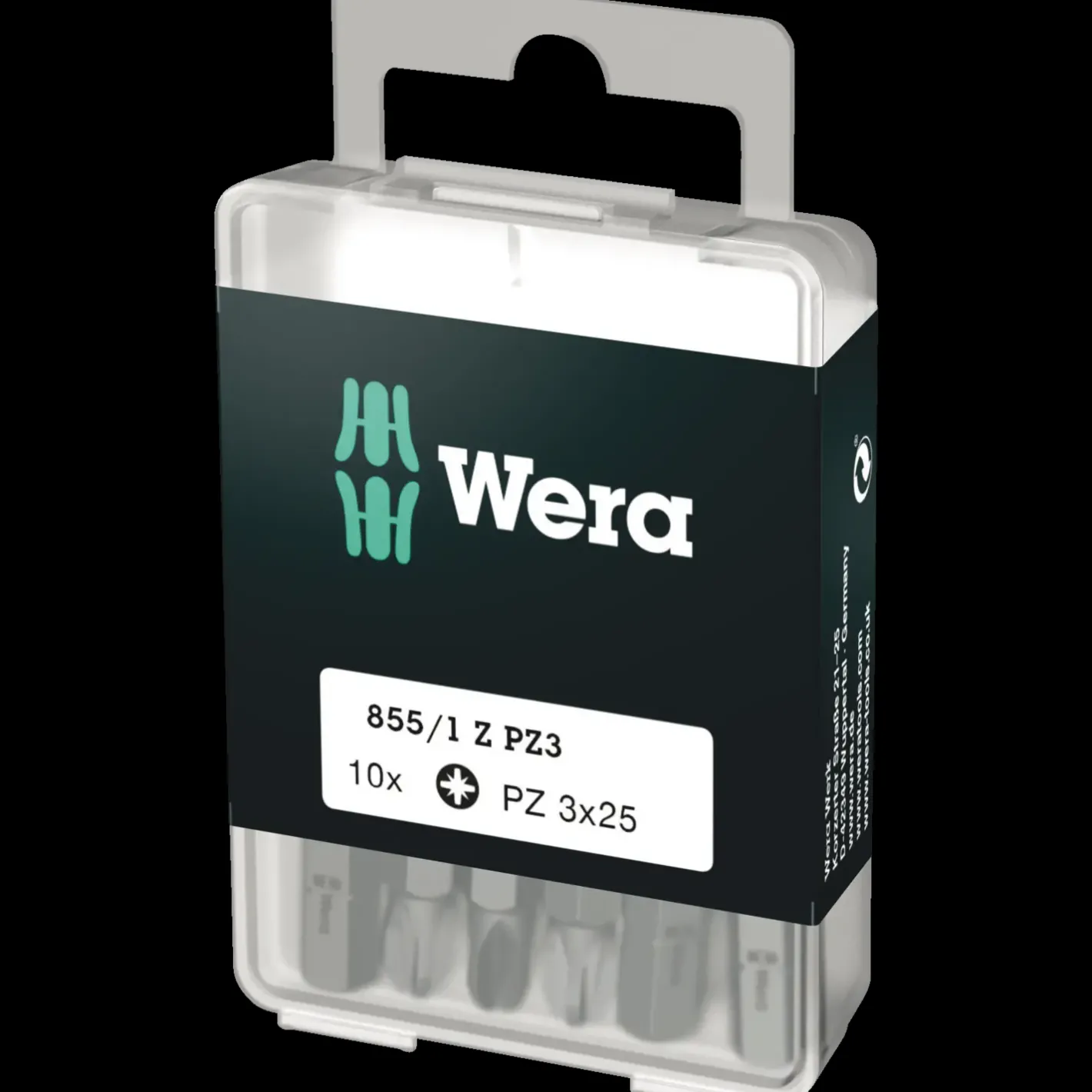 Wera 855/1 Z bits PZ 3x25 mm 10 stk* Bits- Og Bitssæt