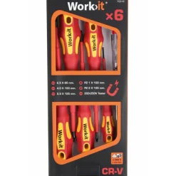 Variant Work>it VED kombi skruetrækkersæt inkl. 6 dele* Skruetrækkere